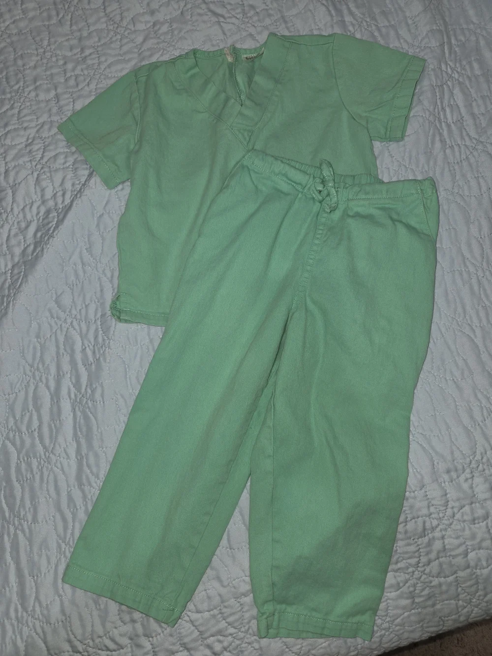Spirit Kids' Teal Green Medical Scrub Top